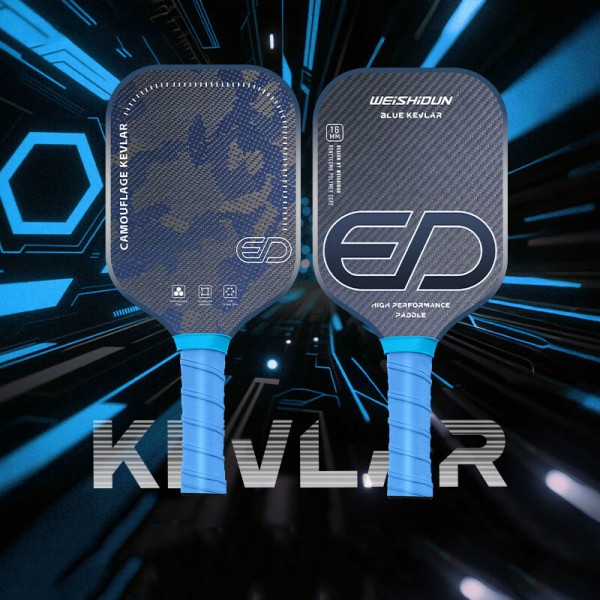 Professional Championship-Level Pickleball Paddle – High-End 3K Imported Kevlar-Carbon Fiber, 16mm Thick, Matte Surface, for Training