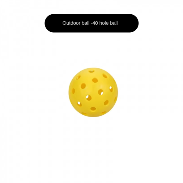 Injection-Molded Pickleballs for Outdoor Sports – 26 or 40 Holes, Durable, High-Elasticity, OEM