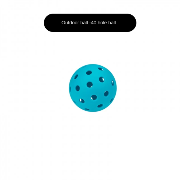 Injection-Molded Pickleballs for Outdoor Sports – 26 or 40 Holes, Durable, High-Elasticity, OEM