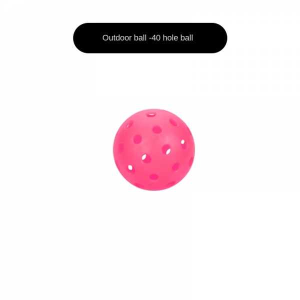 Injection-Molded Pickleballs for Outdoor Sports – 26 or 40 Holes, Durable, High-Elasticity, OEM