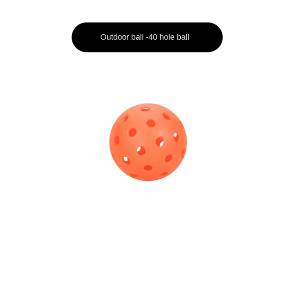 Injection-Molded Pickleballs for Outdoor Sports – 26 or 40 Holes, Durable, High-Elasticity, OEM