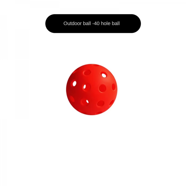 Injection-Molded Pickleballs for Outdoor Sports – 26 or 40 Holes, Durable, High-Elasticity, OEM