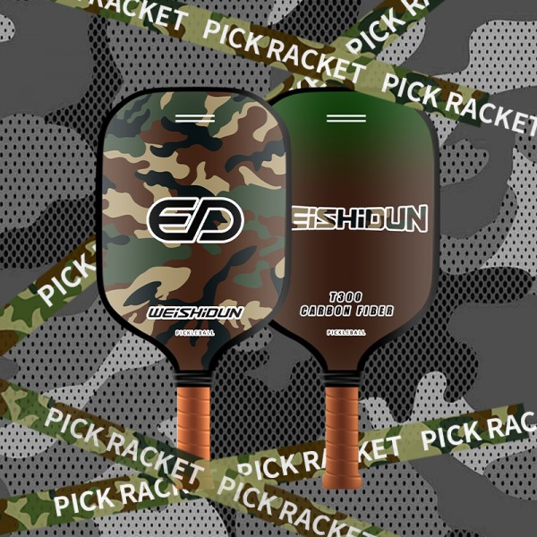 Wholesale Camouflage & Ocean-Themed T300 Carbon Fiber Pickleball Paddles for Outdoor Sports – Suitable for Beginners