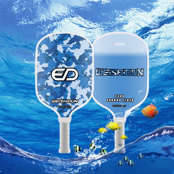 Wholesale Camouflage & Ocean-Themed T300 Carbon Fiber Pickleball Paddles for Outdoor Sports – Suitable for Beginners