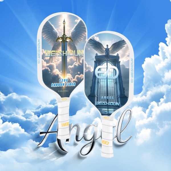 UV-Printed T300 Carbon Fiber Pickleball Paddle Set for Outdoor Sports – with PP Honeycomb Core