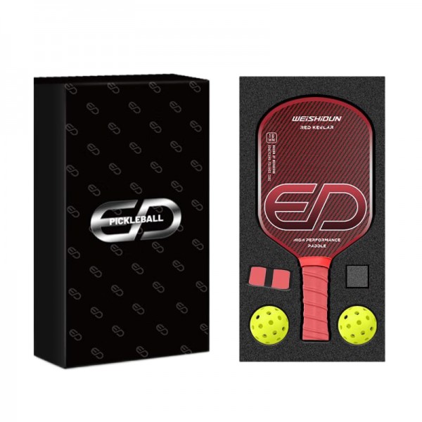 Professional Championship-Level Pickleball Paddle – Made of Imported Kevlar Fiber & 3K High-End Carbon Fiber, Matte Finish, for Training & Recreation