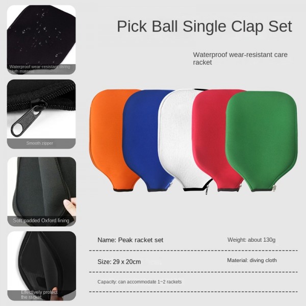 Custom Oxford Cloth Pickleball Paddle Bag – Waterproof, Lightweight, Pressure-Free Protective Cover, Suitable for Children's Sports