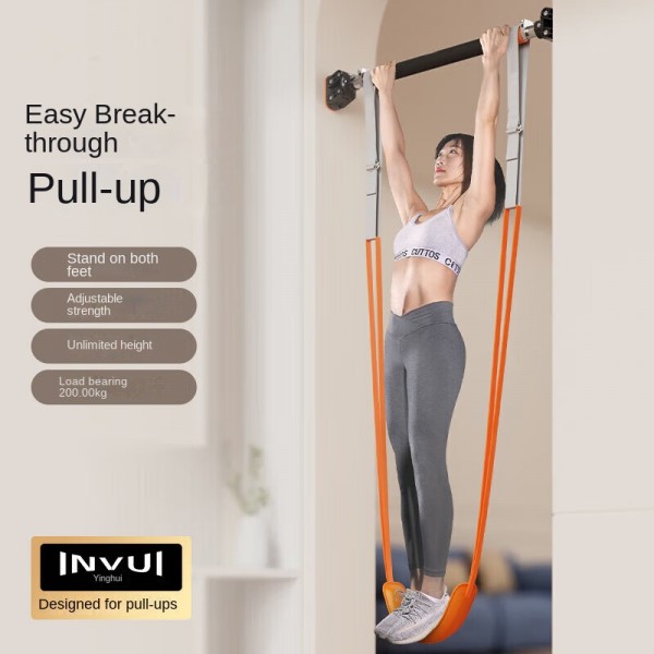 Pull-Up Resistance Band Set with Home & Gym Dip Station, Available in Different Level Options