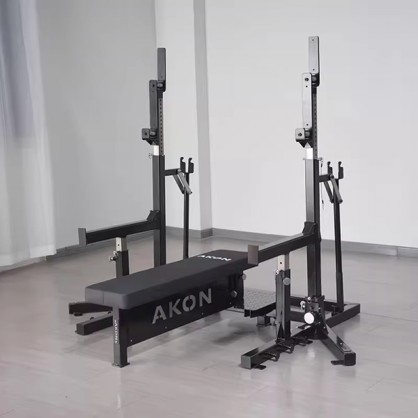 Commercial Multi-Functional Fitness Equipment Rack – Electric Weightlifting Squat Competition Press Integrated Horizontal Press with Safety Steel