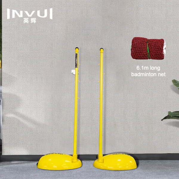 Professional Competition Badminton Stand & Portable ABS Tennis Post: Movable Training Stands for Sports Training (70kg / 90kg / 120kg)