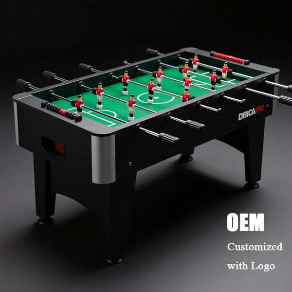 2025 Professional Adult Outdoor Tabletop Foosball Table: High-Quality Black-and-White MDF Material, New-Style 2-Player Ball Game
