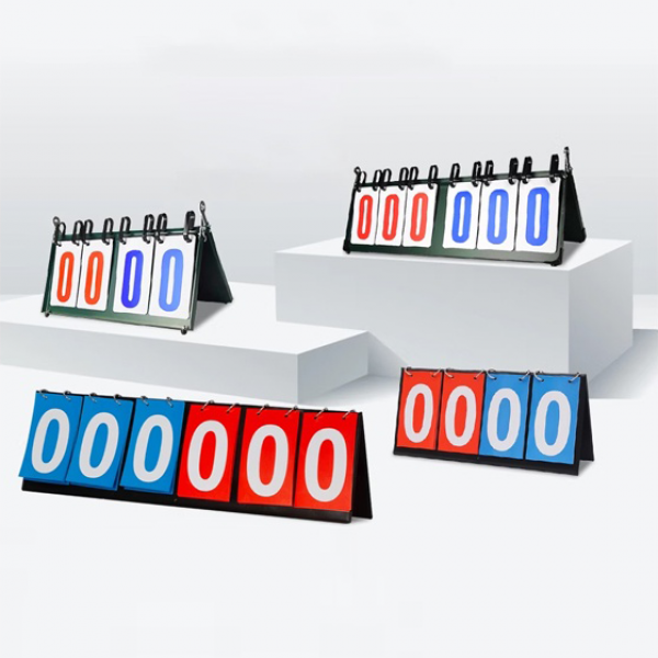 Portable 6-Digit/4-Digit Manual Scoreboard: Official Top-Tier Basketball Training Equipment & Sports Game Accessory