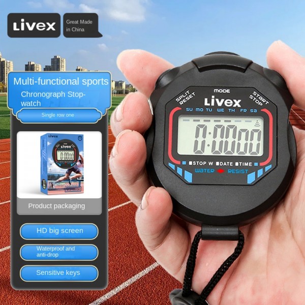 High-Grade Multi-Functional Waterproof Electronic ABS Stopwatch: Precision Timing Accessory for Physical Training