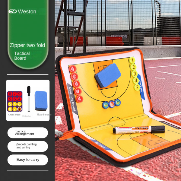 Two-Fold Zipper 4-in-1 Durable Board for Basketball & Football Tactical Training