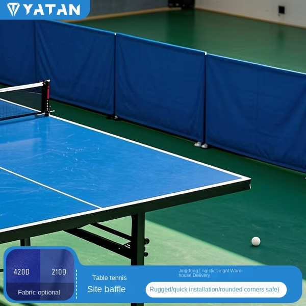 Portable Folding Rectangular Table Tennis Court Barriers Made of 210D/420D Oxford Cloth – Indoor & Outdoor Use, Detachable