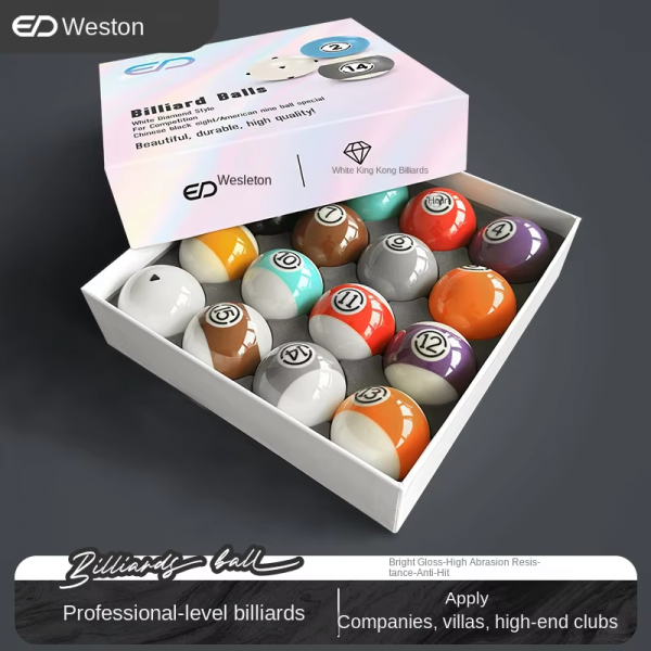 OEM Hard Resin Billiard Balls – Suitable for Snooker Competition & Training, Sold in Sets of 16