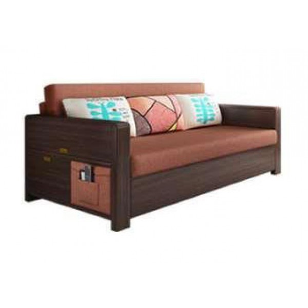 Zephyra Wood Frame Sofa Bed  with Side Table